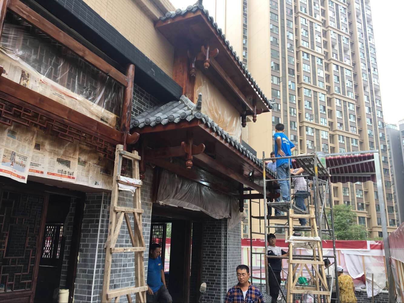 小龍坎火鍋店裝修工地現場（錦城店）