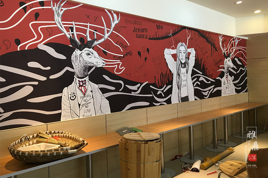 速客快餐店裝修工地現場（成都會展店）